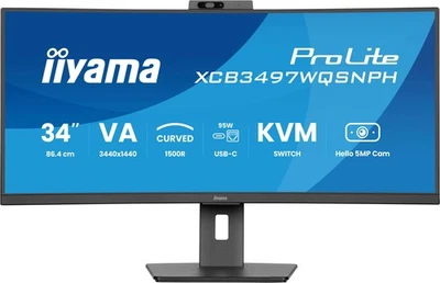 iiyama ProLite XCB3497WQSNPH-B1 Curved Business Display 86,4 cm (34") - Bild 1 von 4