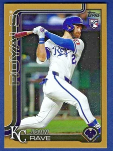 Serie Actualización Topps 2025 John Rave Rookie #US192 Gold Parallel 248/2025 - Imagen 1 de 2