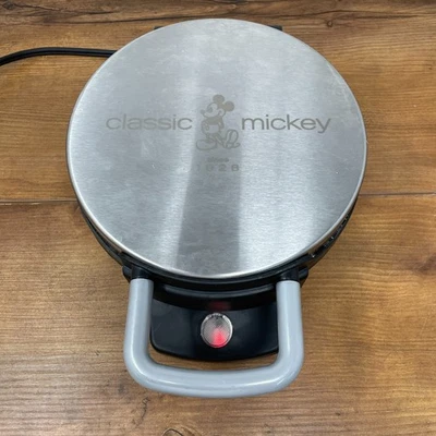 Waffle Maker Mickey Mouse Disney Classic 7” Press Grill Silver Electric - Image 1 of 4
