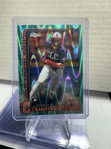 2025 Topps Chrome Aqua Refractor Angel Martinez 18/199 - Picture 1 of 3