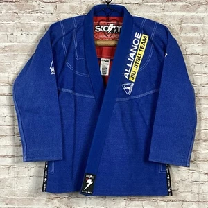 Giacca da combattimento kimono Storm Alliance Brazilian Jiu Jitsu GI Stealth blu taglia AO - Foto 1 di 19