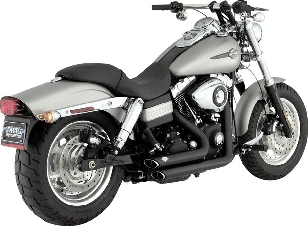 Vance & Hines PCX Shortshots Staggered 2-into-2 Full Exhaust System Black #47317 — 第 1/1 张图片