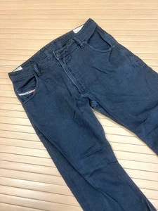 Diesel Jeans W33 (W32) L30 Mens Blue Krooley Slim Straight Cut 008QU Italy Zip  - Picture 1 of 20