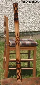 39"(100cm) ABORIGINAL BURNS ROASTED DIDGERIDOO+Bag+Beeswax Mouthpiece+Ships Free - Picture 1 of 7