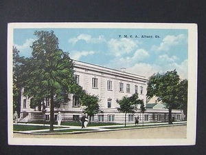 Postal antigua Albany Georgia YMCA Building Street View 1915-30 - Imagen 1 de 1
