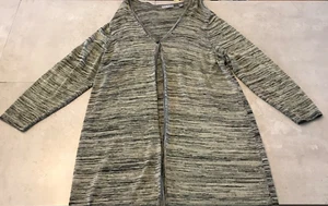 Kate Hill Gray Label Women's Long Cardigan Size 1X - Picture 1 of 8