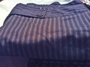 Juniors BLACK STRIPED PANTS SIZE 6 - Picture 1 of 4