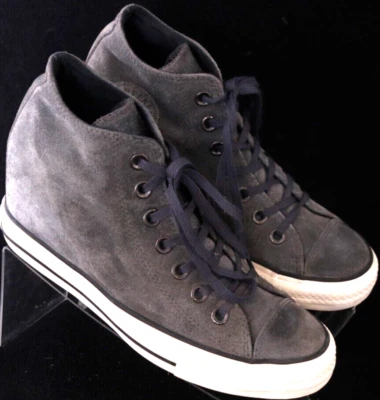Zapatillas deportivas Converse All Star Wedge 550670C gris gamuza tacón medio lux para mujer 8 Foto 1 de 4