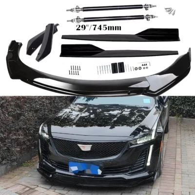 Front Rear Bumper Lip Spoiler Splitter Body Kit Side Skirt For Cadillac Escalade Foto 1 de 4