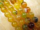 8mm Yellow Agate Round Gemstone Loose Beads 15"aaach##410
