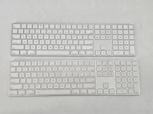 (2) Klawiatura Apple Magic srebrno-biała A1644 - przetestowana - Zdjęcie 1 z 5