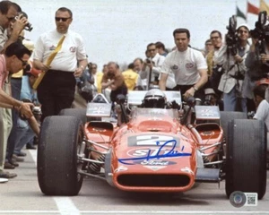 MARIO ANDRETTI SIGNED AUTOGRAPHED 8x10 PHOTO AUTO RACING LEGEND BECKETT BAS - Picture 1 of 2