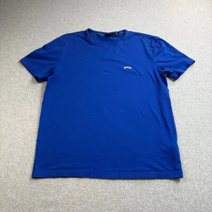 Hugo Boss Black Label Shirt Men Large Blue Capsule Nautical Basic Miniamalist - Picture 1 of 9