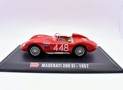 Modellini auto 1000 MIGLIA scala 1:43 MASERATI 200 SI diecast collezione ixo - Immagine 1 di 2