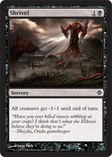 1x Shrivel NM, English MTG Rise of the Eldrazi