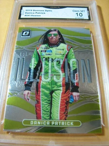 DANICA PATRICK 2019 DONRUSS OPTIC ILLUSION # 04 GRADED 10 - Picture 1 of 2