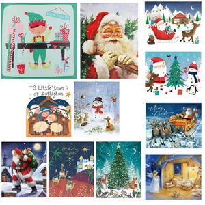 Paper Christmas Advent Calendar - 24 Windows - Santa, Nativity, Elf or Snowman - Picture 1 of 24