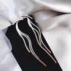 Long Thread Tassel Earrings - Gold Color Bar Drop Earring Women Fashion Jewelry