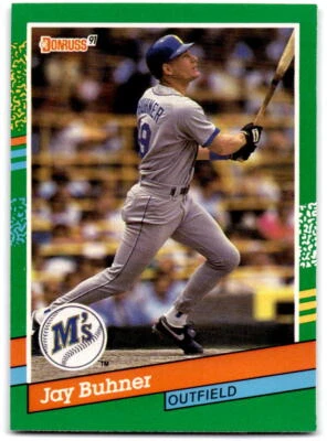 Jay Buhner 1991 Donruss #509c Seattle Mariners - Image 1 of 2