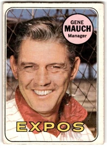 1969 Topps Gene Mauch #606 B Montreal Expos - Picture 1 of 2