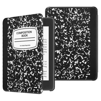 Funda para Kindle Paperwhite 10.ª generación 2018 cubierta de cuero PU con reposo/despertar  Foto 1 de 4