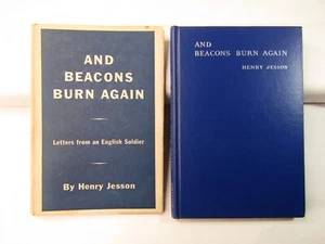 AND BEACONS BURN AGAIN Letters From An English Soldier Henry Jesson 1st Ed. 1940 - Picture 1 of 9