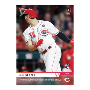 2019 TOPPS NOW Nick Senzel #172 ROOKIE RC Cincinnati Reds!