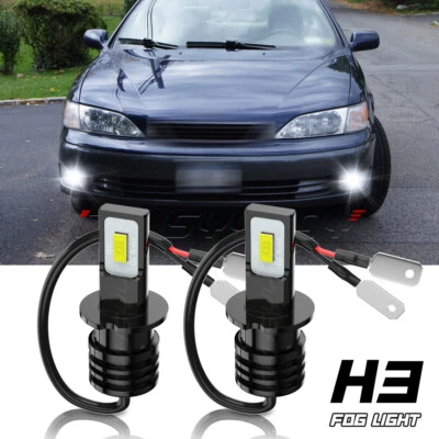 Faros antiniebla LED H3 para Toyota Celica 2000-2001 2002 2003 2004 2005 2 piezas 6000 k Foto 1 de 4