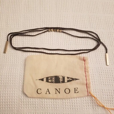 Collar/pulsera/cinturón/con flores de trébol estilo Lariet de cuero bohemio 54" Foto 1 de 4