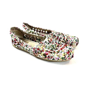 Skechers Bobs Women’s Size 6.5 Memory Foam Slip On Flats Multi Color - Picture 1 of 12