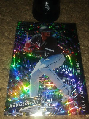 2021 Chronicles Revolution 🔥Fractal REFRACTOR 🔥#98 Eloy Jimenez White Sox - Image 1 of 2