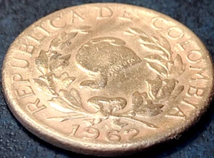 1962 COLOMBIA 5 CENTAVOS (NICE OLD COIN) KM# 206 US SELLER COMBINED SHIPPING - Picture 1 of 2