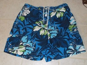 CARIBBEAN JOE BLUE & WHITE SHORTS SURF SWIM ATHLETIC TRUNKS SIZE X-LARGE 36-42'' - Picture 1 of 2