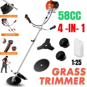 58CC 2-Stroke 4-in-1 Gas Weed Eater Straight Shaft String Trimmer Grass Cutter- - Picture 1 of 11