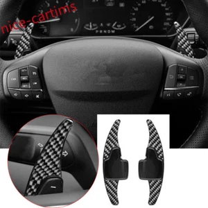 ABS/Carbon Steering Wheel Paddle Shifter For Ford Focus 15-22EcoSport/Escape 20+ - Picture 1 of 12