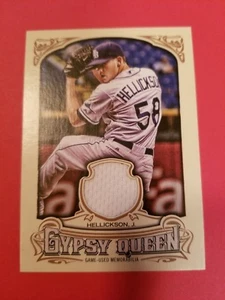 JEREMY HELLICKSON (SP) GEBRAUCHTES SPIEL TRIKOT #GQR-JH TAMPA BAY RAYS 2014 GYPSY QUEEN - Bild 1 von 3