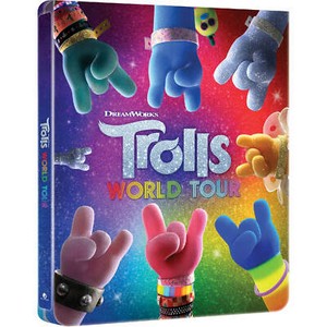 Trolls World Tour STEELBOOK Region-Free Blu-ray disc only! 3D Disc Removed!