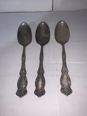 Vintage Simeon L George H Rogers Co Silver Plated Serving Spoons - Image 1 of 4