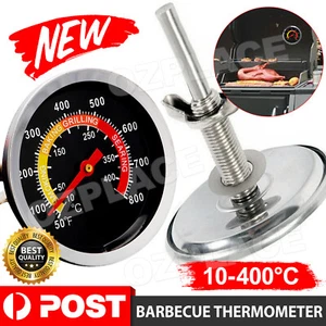 Barbecue Thermometer Oven Pit Temp Gauge 10~400℃ BBQ Smoker Grill Temperature - Picture 1 of 9