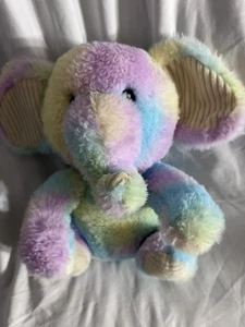 Spark Create Imagine Rainbow Plush Elephant Colorful Tye Dye Spark Create #38 - Picture 1 of 3