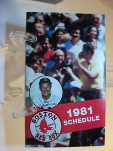 1981 Boston Red Sox Baseball Pocket Schedule (Sch0279) - Picture 1 of 2