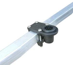 Brocraft 1-1/4" Square Rail Mount /Round Rail mount / Pontoon Boat Rod Holder - Picture 1 of 3
