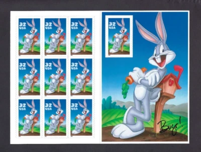 US Scott# 3137 1997 32c Pane of 10 Bugs Bunny MNH VF - Image 1 of 2