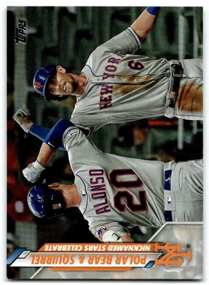 2020 Topps Update Polar Bear & Squirrel (Pete Alonso / Jeff McNeil) New York - Image 1 of 2