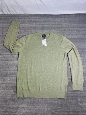 Suéter H&M Verde Calce Ajustado Punto Fino 100% Algodón NUEVO CON ETIQUETAS Foto 1 de 4