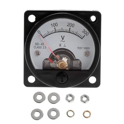 SO-45 AC 0-300V Analog Dial Panel Meter Voltmeter Gauge for Phone Maintenance - Image 1 of 4