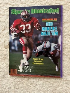 Sports Illustrated Roger Craig Super Bowl XIX 49ers Dolphins Bert Blyleven 1985 - Bild 1 von 6