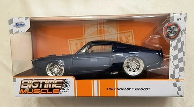 Carro Jada Bigtime Muscle 1967 Shelby Cobra GT-500 escala 1:24 fundido azul 33865 - Imagem 1 de 4