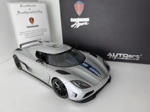 1/18 AUTOart Signature Koenigsegg Agera Diecast Model Silver - Picture 1 of 23