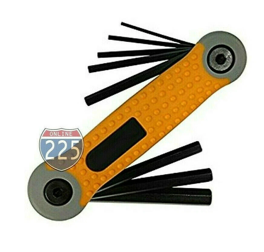 Premium Quality Steel Fold Up Hex 8 PCS Keys Allen Wrench Hand Tool Set  - Image 1 of 1